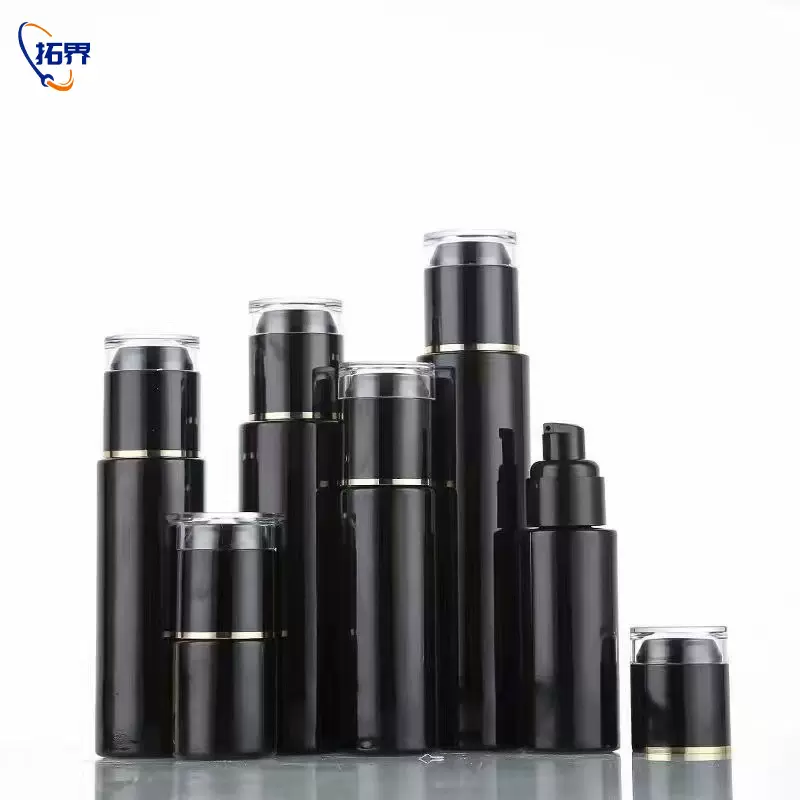 亮黑色乳液瓶按压细雾瓶简约一瓶多用化妆品分装空瓶方便实用批发