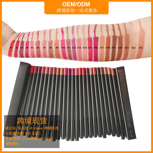Spot Cross-Border Logo-Free Creamy Lipliner Lip Liner Easy to Color Cream Foaming Lip Liner Soft Mist
