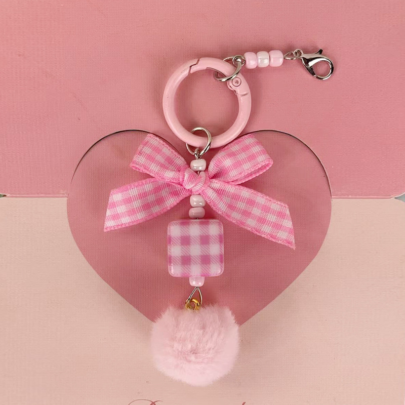 Checkered Square Bead Keychain Phone Chain DIY Letter Blind Box Cute Charm Pendant Beaded Bag Decoration Car Keychain Checkered Square Bead Keychain Phone Chain DIY Letter Blind Box Cute Charm Pendant Beaded Bag Decoration Car Keychain
