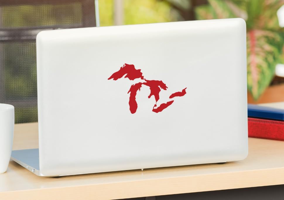 Amazon Grandes Lagos pegatinas auto Michigan pegatinas vinilo de alta calidad pegatinas blancas impermeables image 11