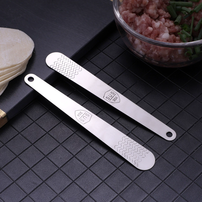 Stainless steel dumplings spoon Picked a spoon of dumplings tool Kitchen stir filling stuffed bags and spoon with holes