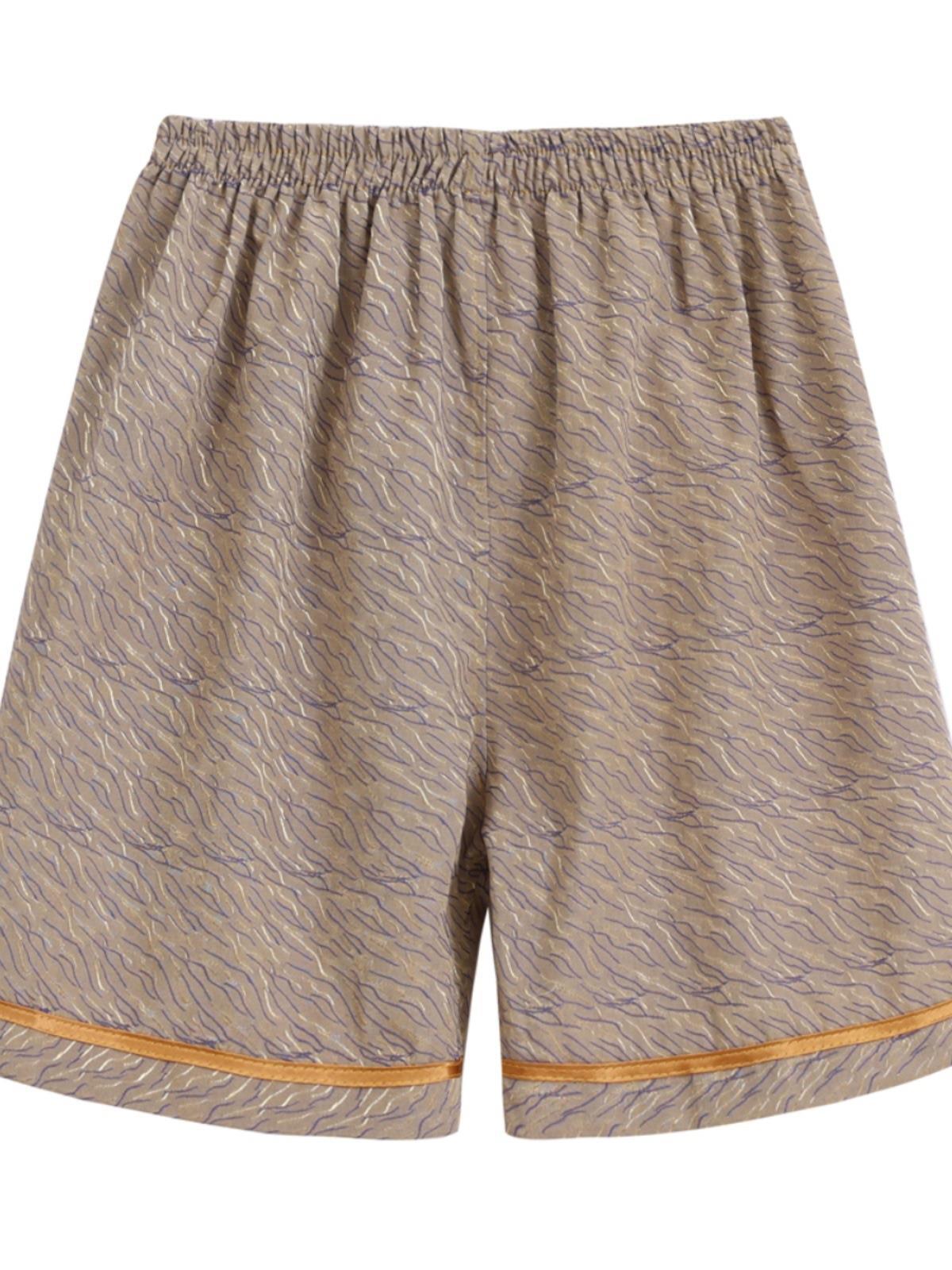 목욕 바지 남자와 여자의 사우나 바지 발 치유 바지 발 목욕 바지 마사지 스플릿 반바지 스웨트 쉬 핑