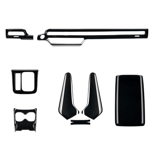 Suitable for  Honda CRV/Haoying Piano bright black interior modified decorative gear panel anti-kick plate gear
