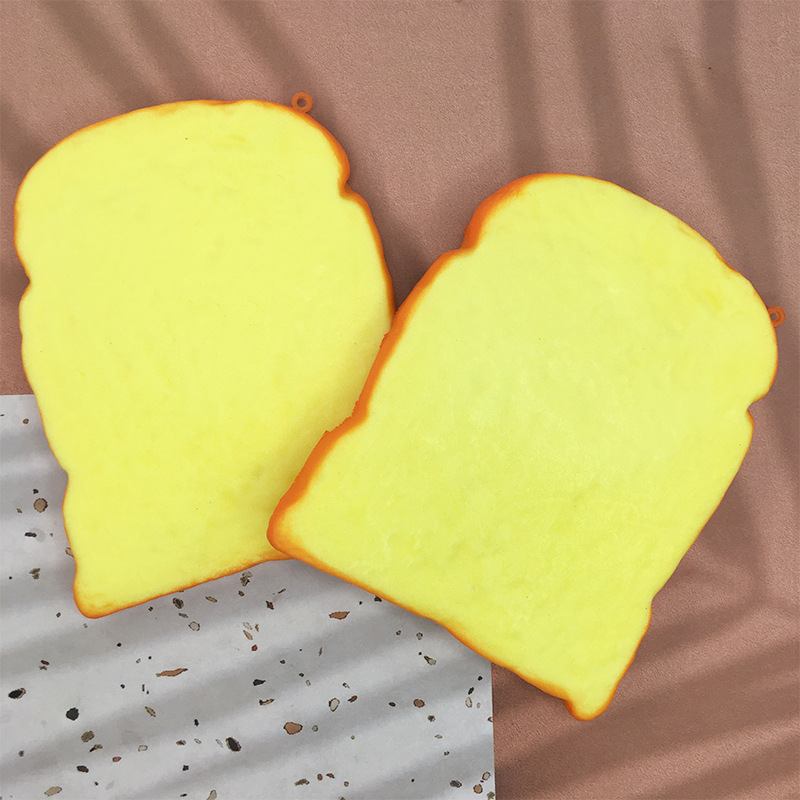 PU new pattern simulation bread springback Toys Squishy Slice of bread Le tweak Decoration