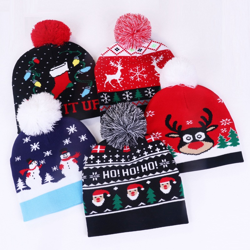 60g Weight Christmas Cute Santa Claus Yarn Festival Party Accessories
