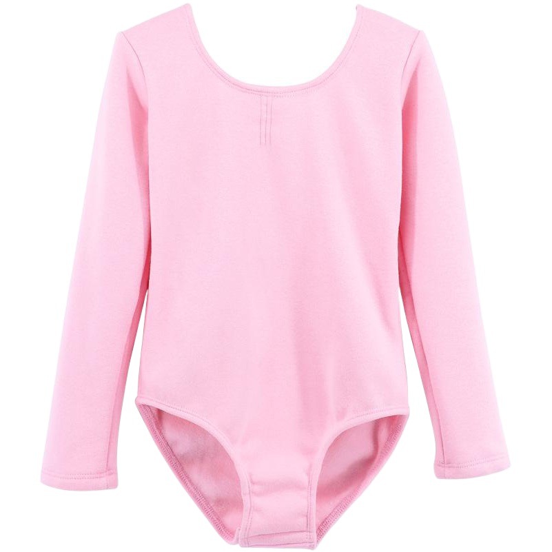 Ropa de baile para niños de manga larga de una sola pieza ropa de práctica para mujer ropa de vellón engrosada para Niñas Ropa de rendimiento cálido al por mayor