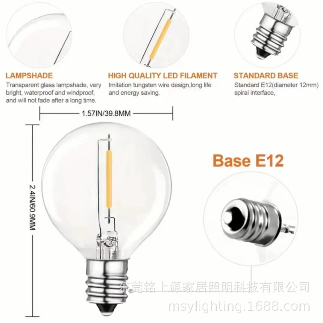 LED ретро прозрачная лампа, оптовая продажа
