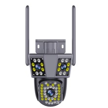 三画面夜视全彩摄像头全方位无死角观看超清摄像机全彩防水监控