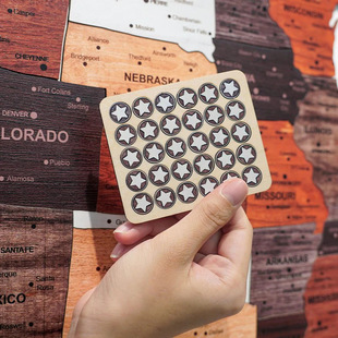 �羳USA Wooden Map Puzzle����ľ�Ƶ؈Dƴ�D�Ҿ��k���Ҡ����b�