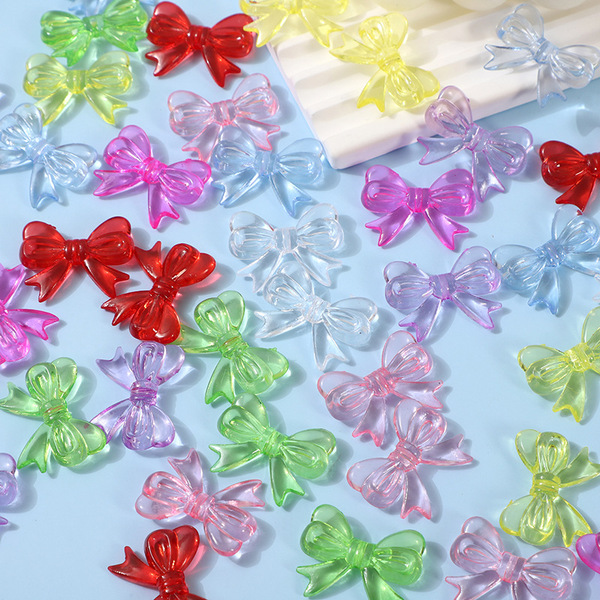 Acrylic transparent hair band with bow
