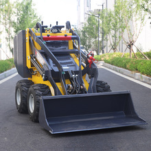 建筑工地微型滑移装载机轮式履带式多功能小铲车施工清渣装卸机械