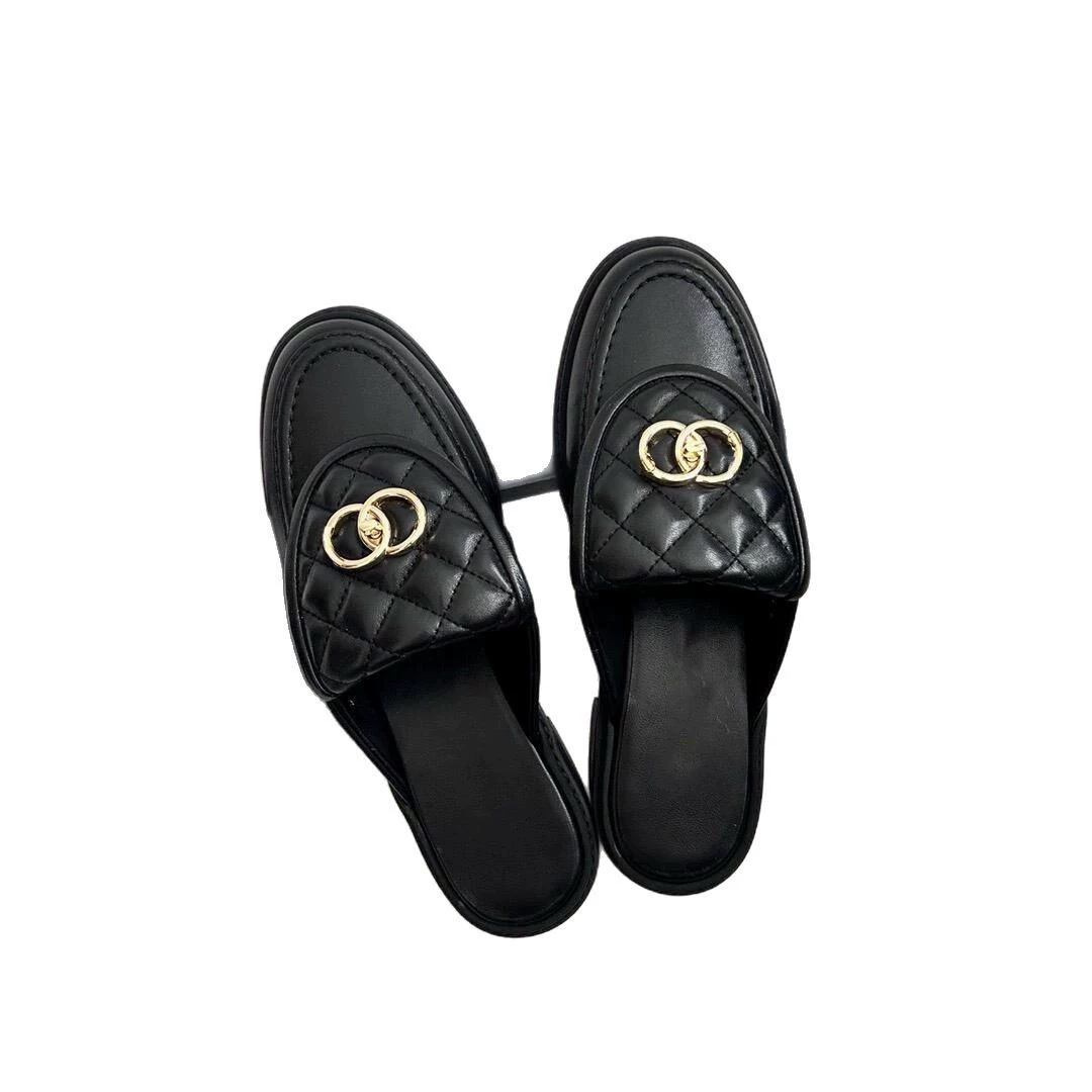 Тапочки платформа, летняя обувь, модный рюкзак, стиль Chanel