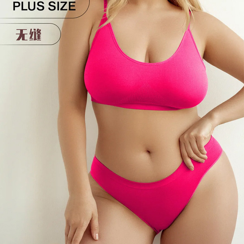 One set for dropshipping! European and American cross-border seamless bra set for women, beautiful back, no underwire, push-up and lift-up lingerie set for women One set for dropshipping! European and American cross-border seamless bra set for women, beautiful back, no underwire, push-up and lift-up lingerie set for women