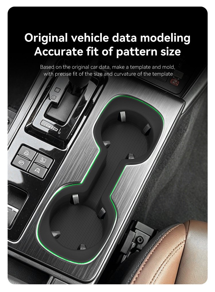 Suitable for 26 models of Outback, central console cup holder protector, non-slip silicone pad, car accessories, modification parts