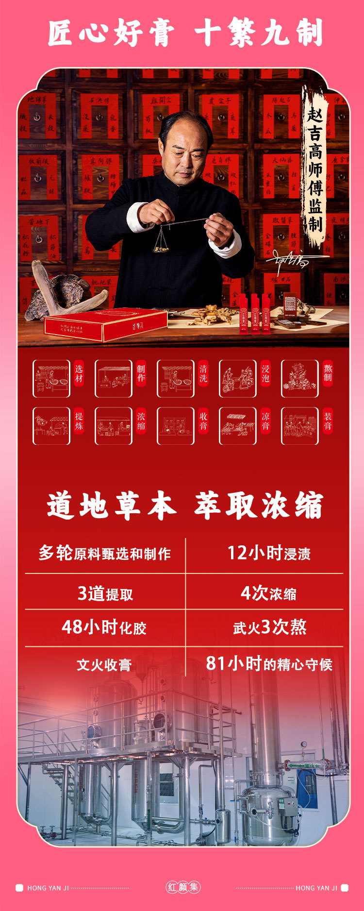 Ejiao Bazhen Paste (Donkey-Hide Gelatin Eight-Treasure Herbal Paste) — 180g Gift Box, Ready to Eat quality and texture