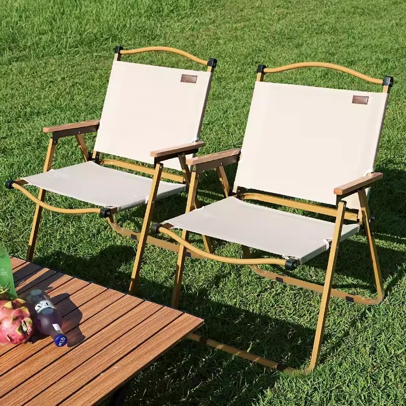 silla de aluminio al aire libre silla plegable acampada de acero de alto carbono acampada mesa y silla