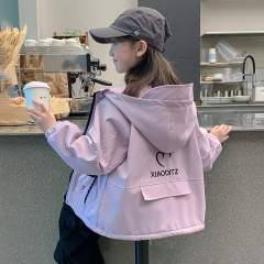 女童冲锋衣春秋款2025新款女大童洋气风衣外套女孩超好看秋装夹克