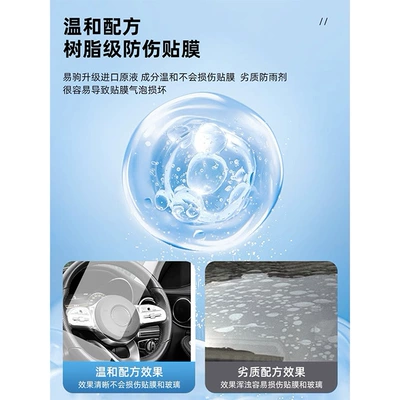 drive spray defogging artifact — Glass agent