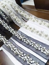 2CM全手工订珠珠子亮片服装珠管回针辅料花边