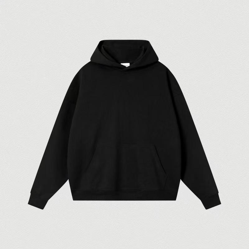 Cross-border pesado chaqueta con capuz para hombre Europa y los Estados Unidos otoño y invierno 2025 hombro caído chaqueta de moda americana de color sólido