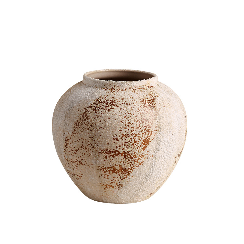 Jingdezhen vasos de cerámica retro nueva cerámica china estilo tranquilo estilo de alto nivel flor floral decoración de la sala de estar