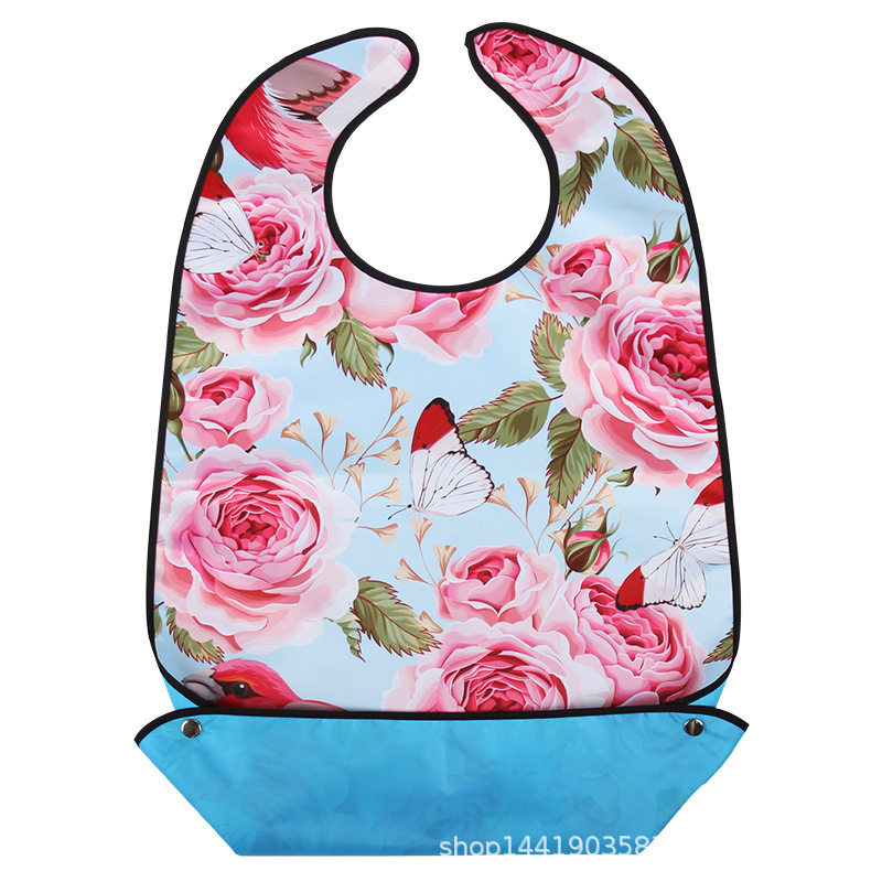 Suministro transfronterizo de Amazon Venta caliente babero para los ancianos comiendo babero de enfermería babero adulto en stock