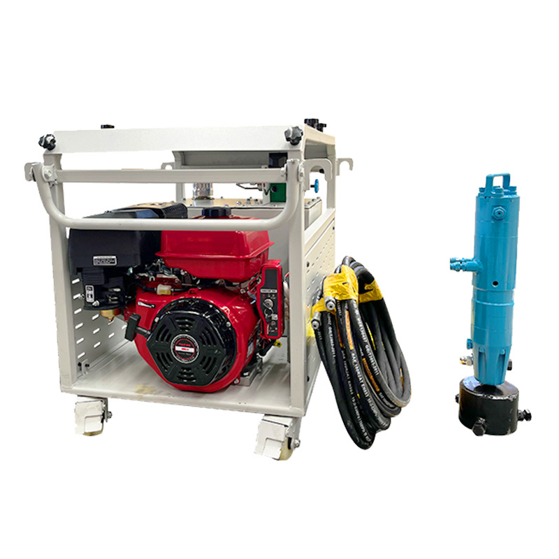 máquina de pilotes hidráulicas máquina portátil de plantación de pilotes control de inundaciones de emergencia refuerzo del canal neumático de mano control de inundaciones máquina de pilotes