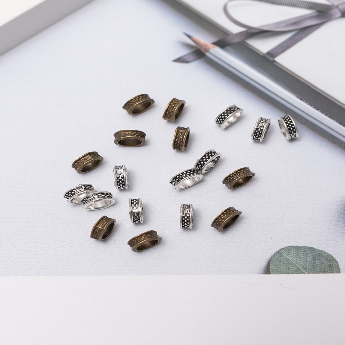 Sucio anillo de la trenza hebilla de metal hebilla de pelo anillo de accesorios para el cabello anillo de pelo tocado vintage hebilla decorativa trenzado adorno para el cabello tocado anillo de pelo