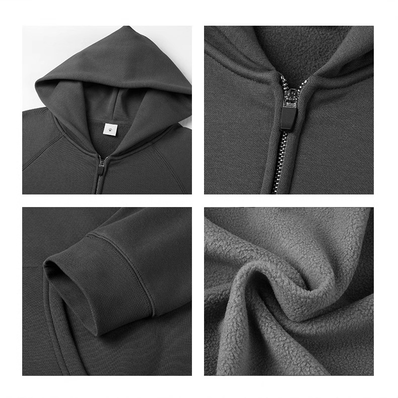 Otoño y invierno más terciopelo grueso ropa de hombre un conjunto completo de ropa deportiva europea y americana cremallera transfronteriza suéter hombre conjunto personalizado