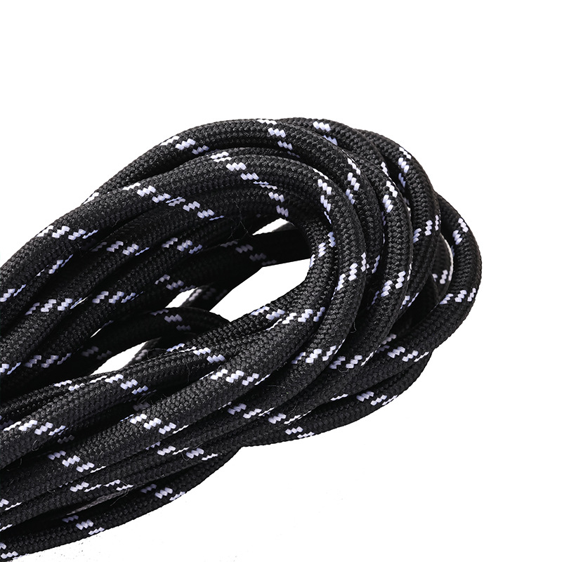 Cuerdas de poliéster coloridas de 5 mm cuerdas redondas cuerdas de agrupación resistentes al desgaste DIY cuerdas tejidas a mano colgante de llaver creativo