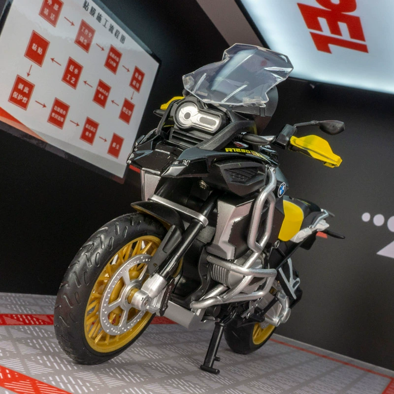 BMW, реалистичный мотоцикл, минифигура с подсветкой музыкой, ручка, игрушечная машина