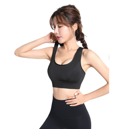 High-intensity sports underwear for women wearing large breasts and small shock-proof running, fitness yoga beauty vest anti-sagging top