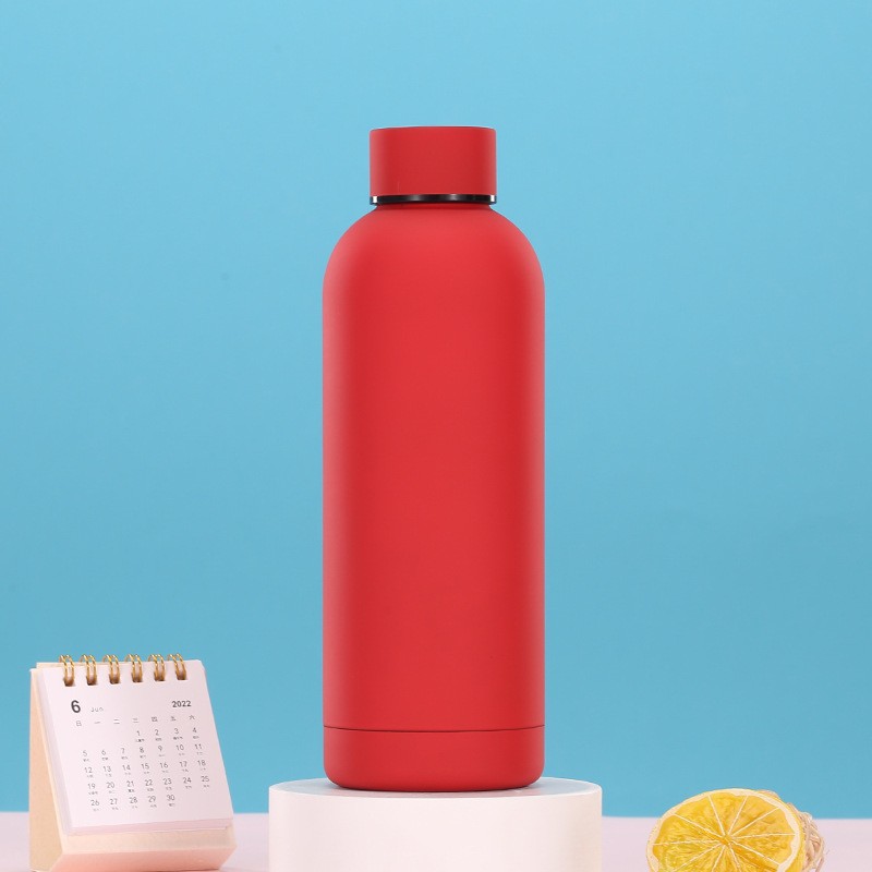 Transfronterizo 304 botella de acero inoxidable taza de vacío de goma pintada con mano portátil al aire libre hervidor de agua deportiva