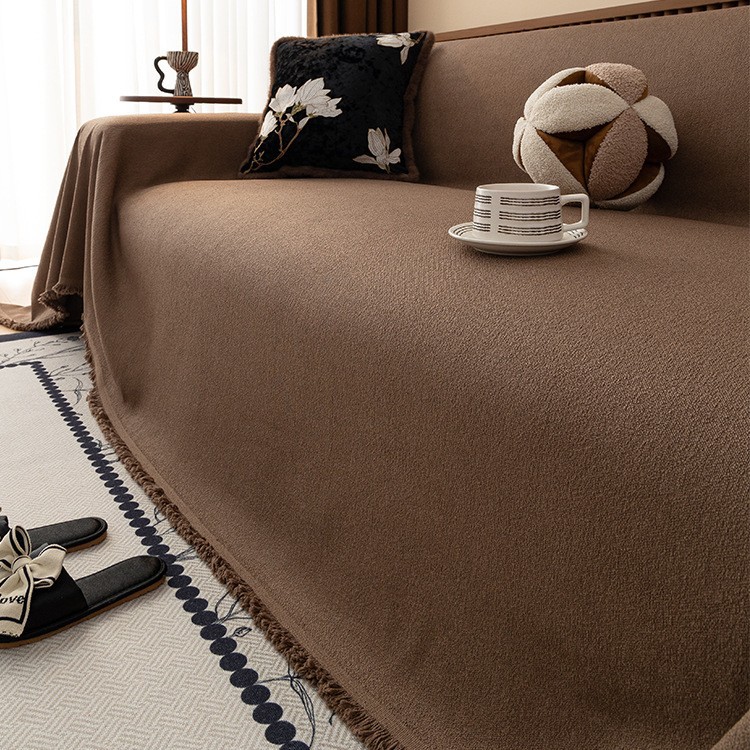 Sofá cubierta 2024 popular nueva toalla de sofá cuatro estaciones general cubierta de sofá tela de cubierta única manta sofá cojín