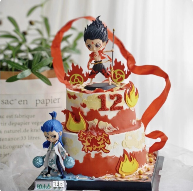 Net Red Nazha Ao C Cake Decorative Ornaments Hot Wheels Red Mixed Tianling Children's Boys Birthday Dress Plug-in Net Red Nazha Ao C Cake Decorative Ornaments Hot Wheels Red Mixed Tianling Children's Boys Birthday Dress Plug-in