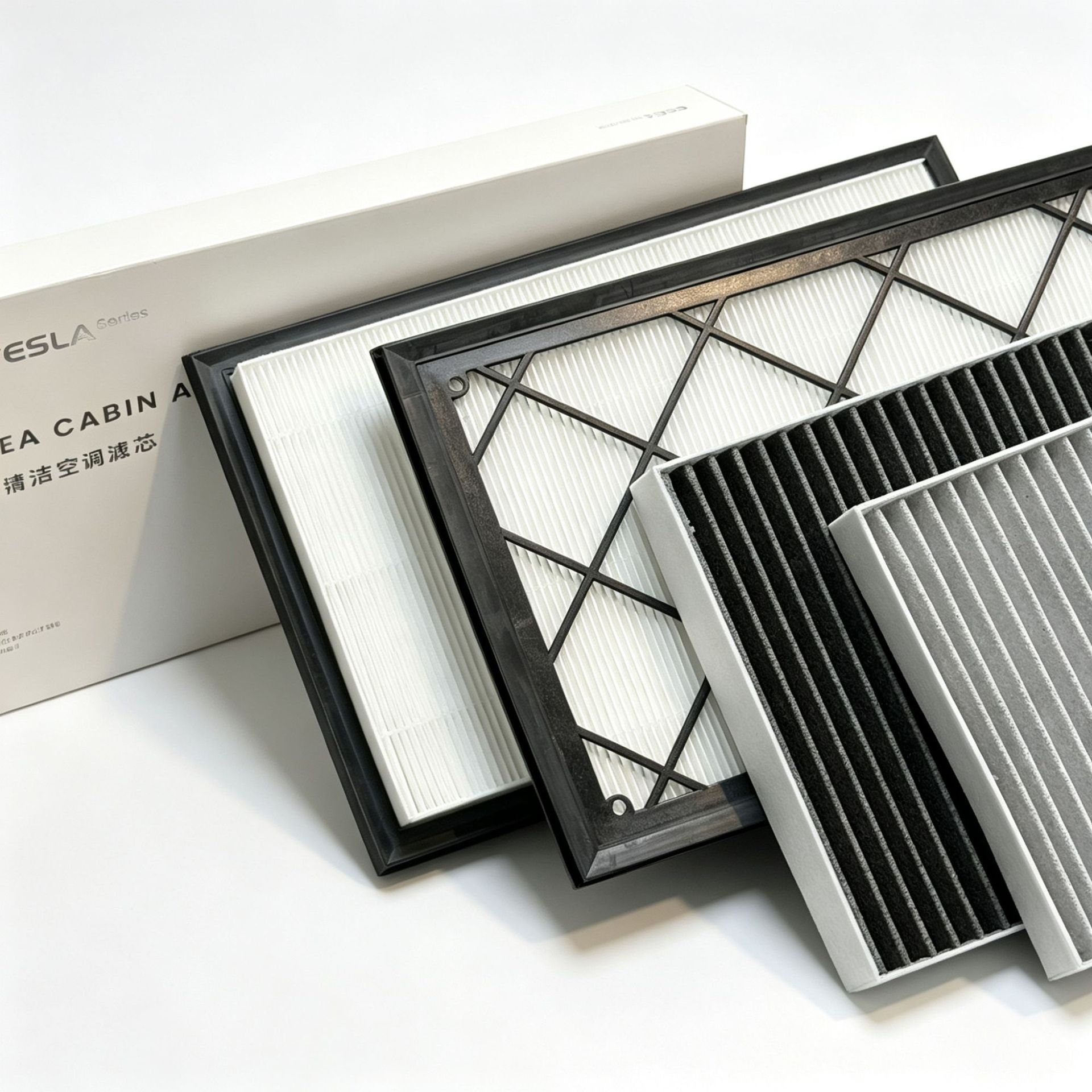 Air conditioning filter, gray activated carbon antibacterial filter, suitable for Tesla Model Y