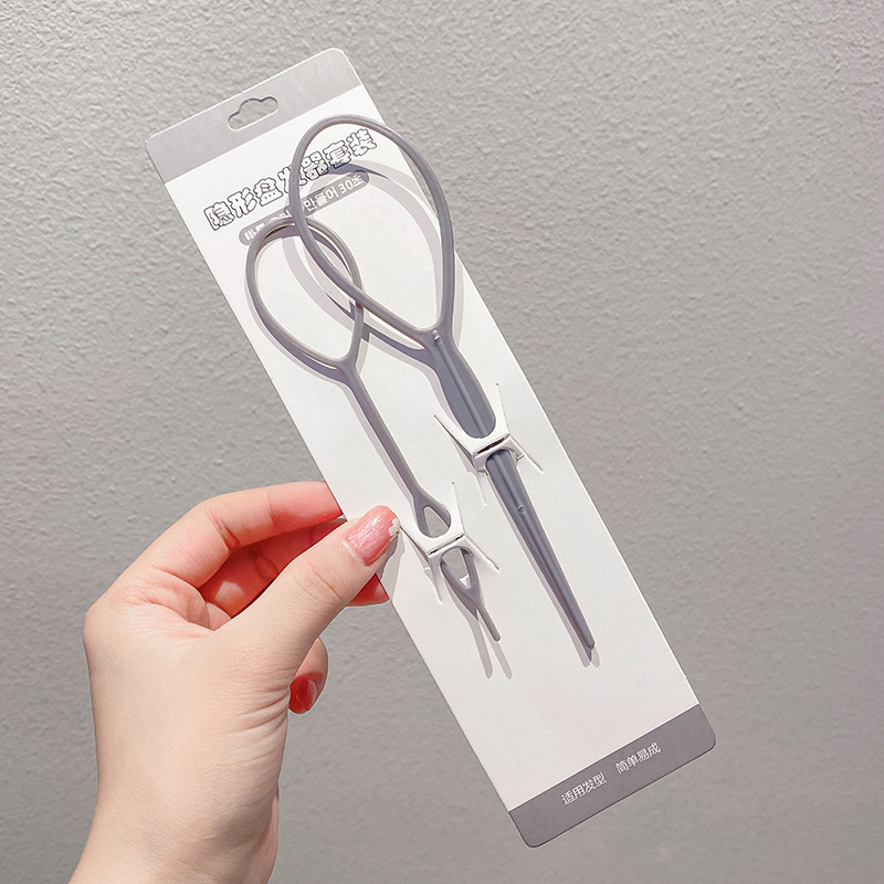 Herramientas de trenzado de cabello para niños updo pelo peinado artefacto pelo tirando pin Trenza de niña pelo desgaste del cabello tirando del pelo traje de pelo