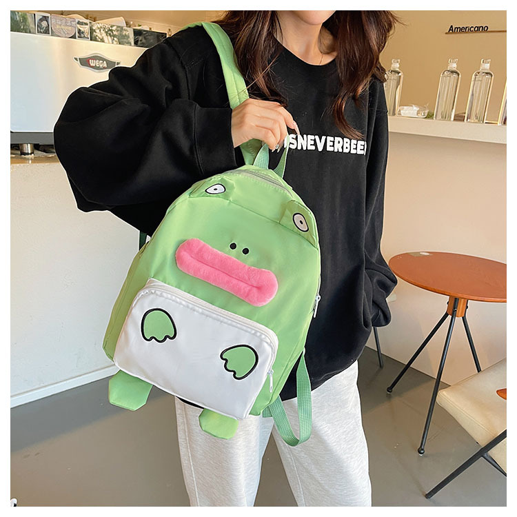 A new large-capacity, creative and funny schoolbag for students in the style of a Japanese-style cute and ugly cartoon anime school undefined