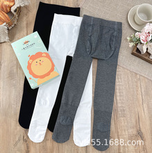 春秋女童护脚踝舞蹈袜连裤袜子木棉针织修身弹力纯色儿童打底袜裤