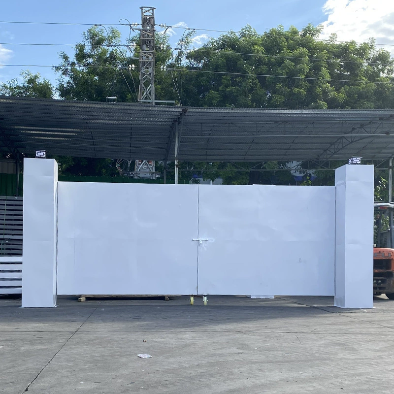 Строительная площадка ворота стальной конструкции цветной стальной стальной конструкции