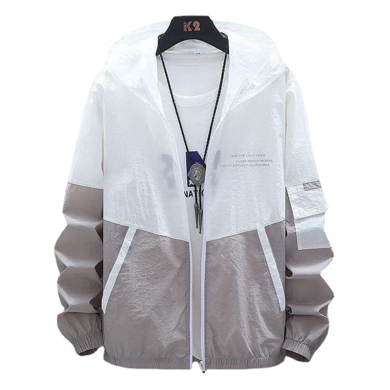 New Summer Sun Protection Clothing Men's and Women's Hooded Breathable Skin Windbreaker Anti-UV Thin Outdoor Sun Protection Clothing Fishing
