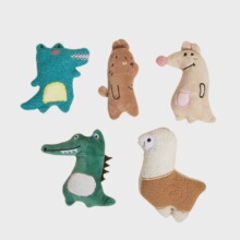 Cat Doll Plush Toy with Cat Grass Inside Self-High Bite and