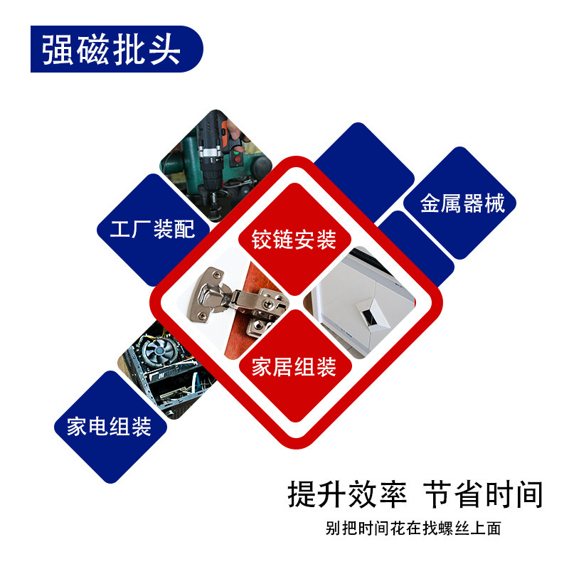 高硬度強磁性ビット、クロスビット、電動両頭ドライバー、電動ハンドドリルドライバー、超硬工業用滑り止め|undefined