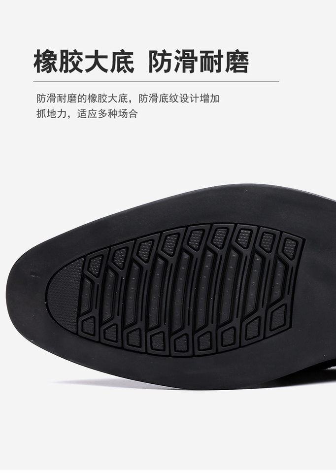 Giày da nam công sở họa tiết giả cá sấu dập nổi mũi nhọn, phong cách Hồng Kông, đế chống trơn trượt, cỡ lớn — giày màu nâu, giày đen chi tiết 11