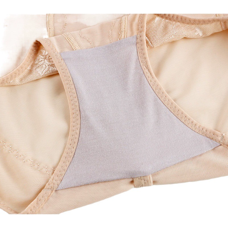 Очаровательные Новые Треугольные брючные брюки Fengwu со средней талией Брюки для подтяжки бедер Брюки для брюшного пресса Сетчатые брюки Дышащее нижнее белье на талии