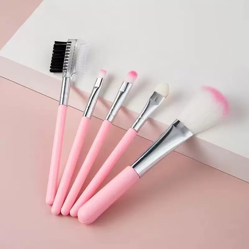 5-Piece Makeup Brush Set Portable PVC Powder Kit Blush Brush Eyeshadow Brush Beauty Tools Makeup Manufacturer