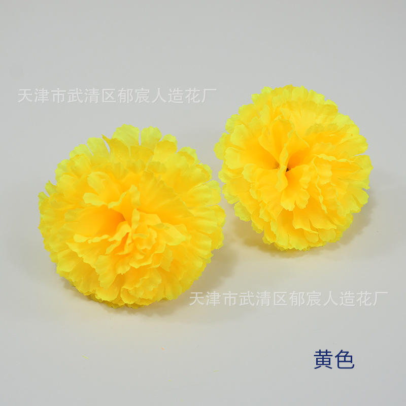 Venta al por mayor de claveles artificiales de seda para decoración de pasteles de Halloween, columnas de flores de claveles, red de flores, suministro transfronterizo.