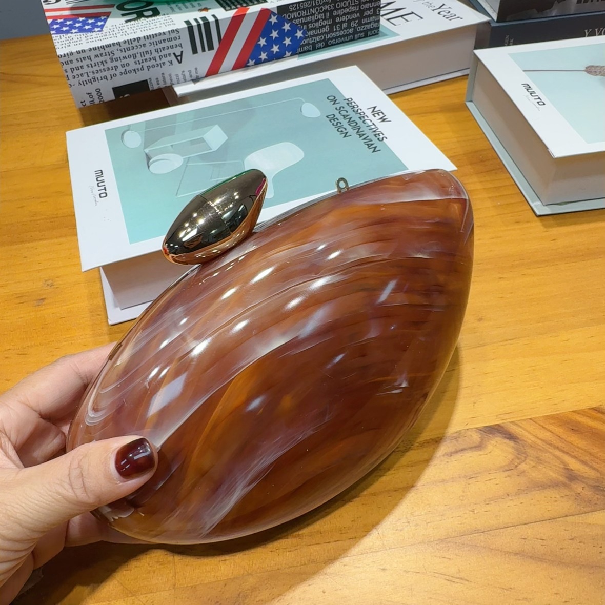 2025 nueva bolsa de cena de lujo transfronteriza bolsa de moda de fiesta acrílica bolsa de mano bolsa de boda oval