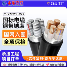 YJV22/YJLV22国标电缆8.7/15/26/35kv中高压电线 铜芯铝芯电缆