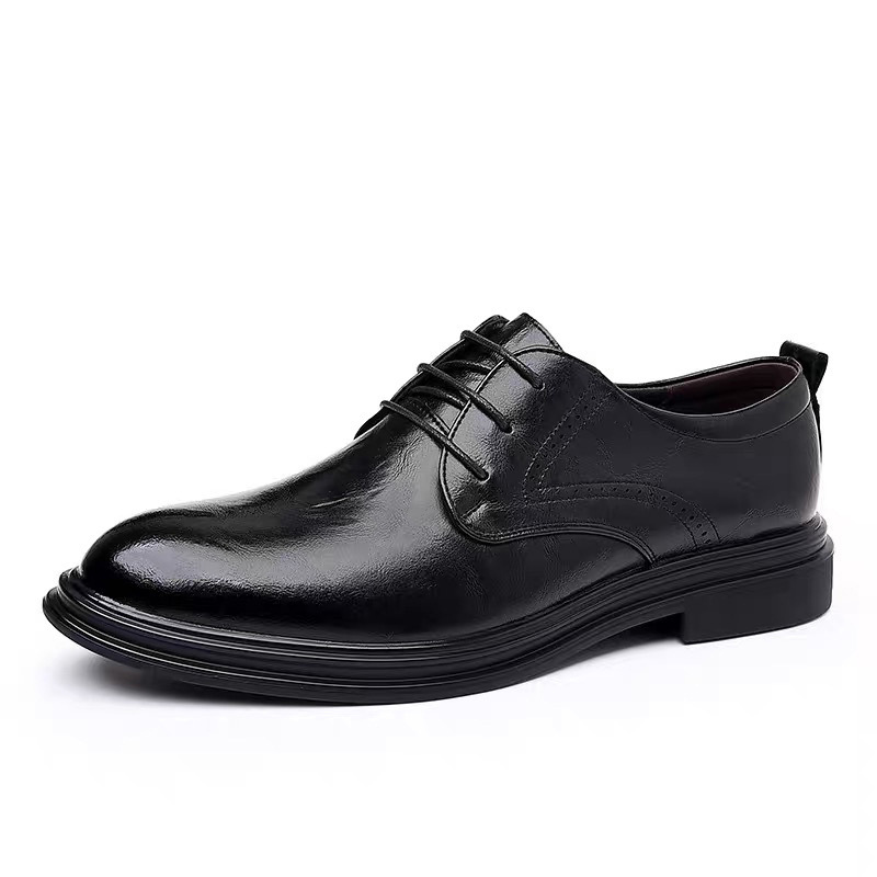 Men’s Formal Leather Shoes Soft-soled Business Versatile British Style_voghion.com
